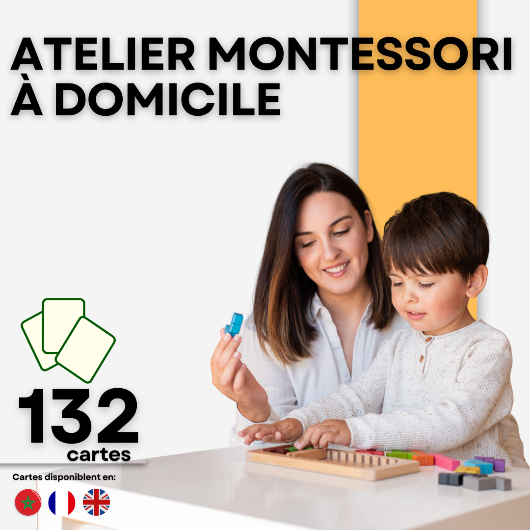 CARTE POUR ATELIER MONTESSORI À DOMICILE