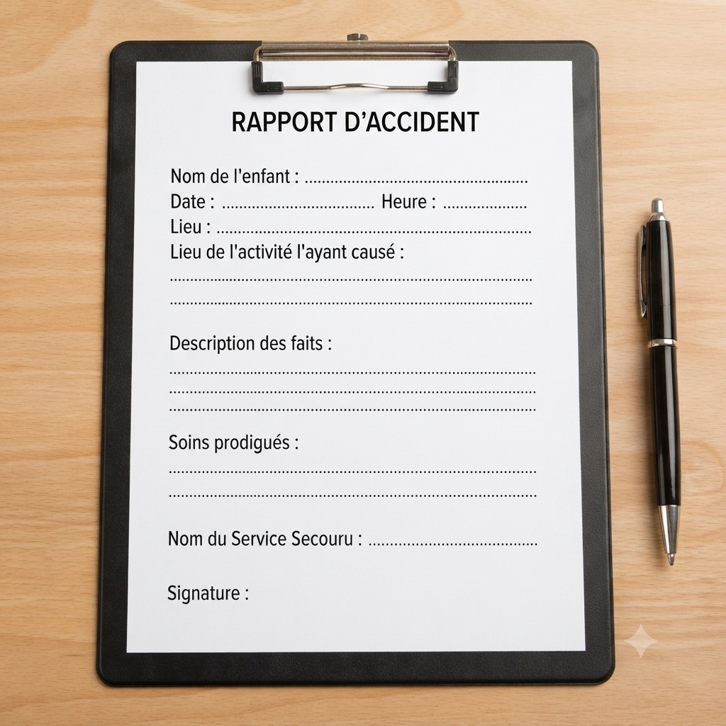 HHRK-504 Fiche rapport d'accident