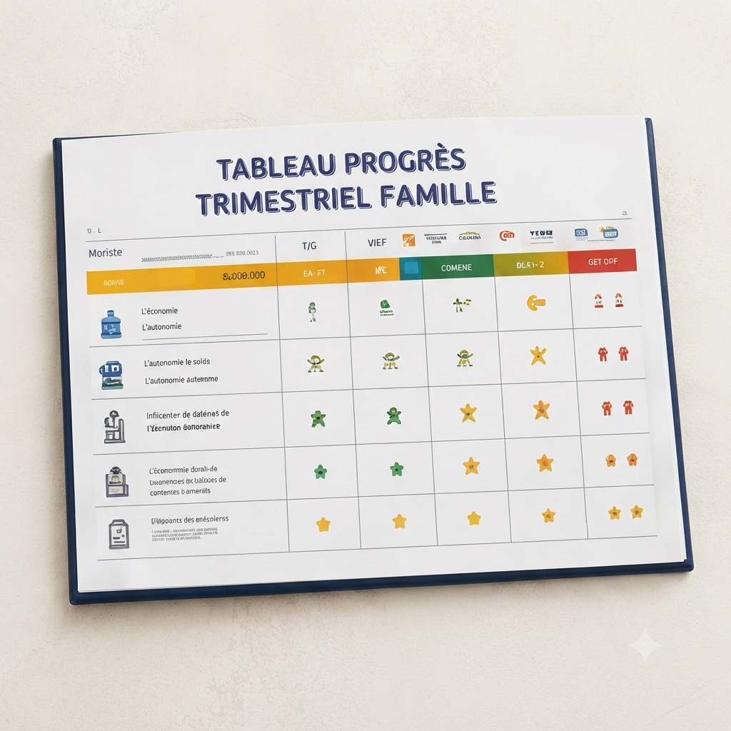 PTR-02-05 Tableau progrès trimestriel famille