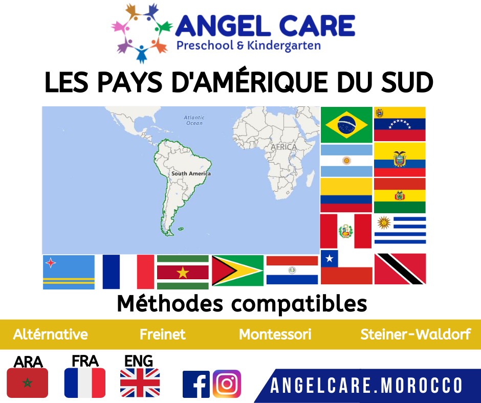 Les pays d'amerique du sud
