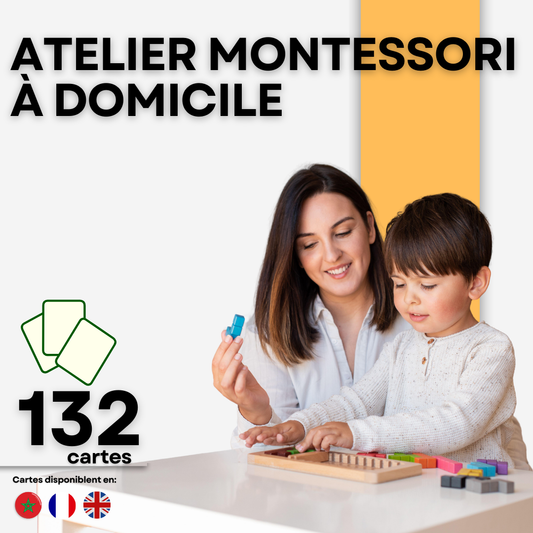 CARTE POUR ATELIER MONTESSORI À DOMICILE