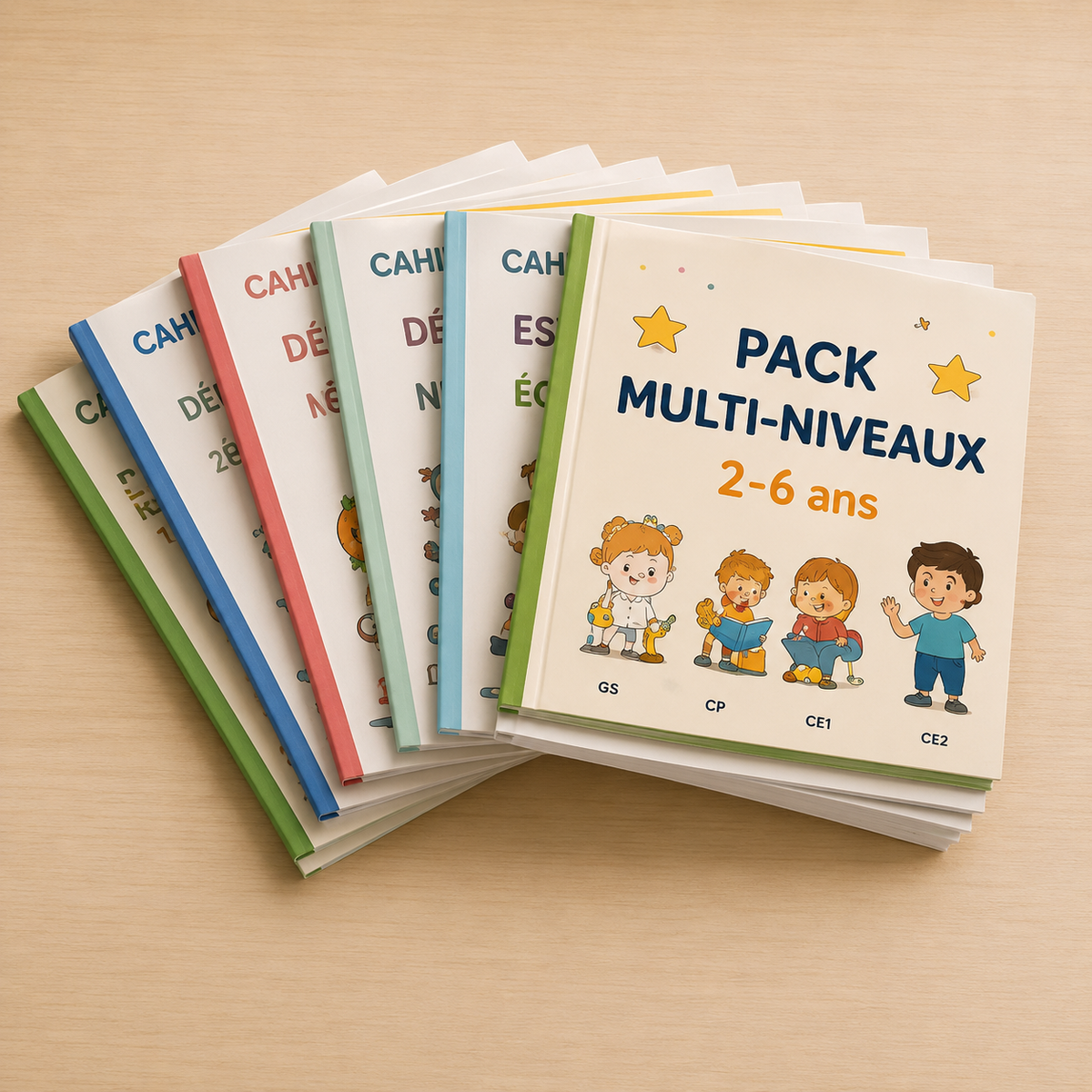 PR-01-10 Pack cahiers multi-niveaux