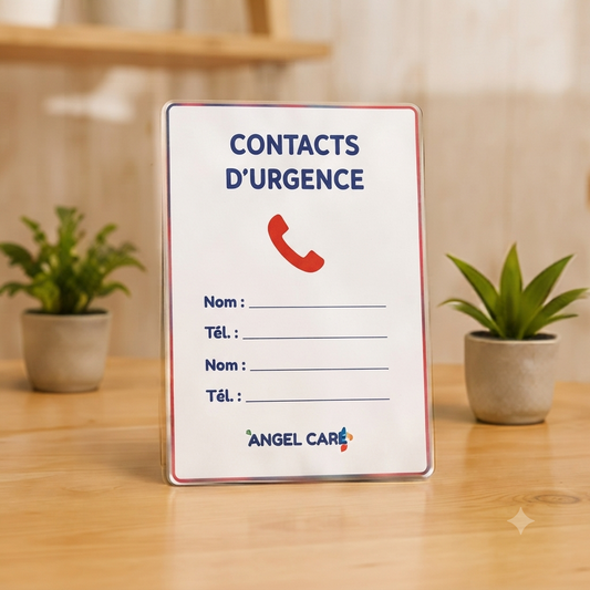 HHRK-503-Carte contacts d'urgence