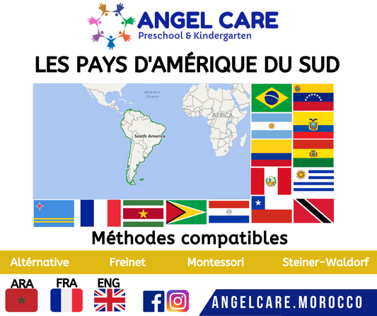 Les pays d'amerique  du sud