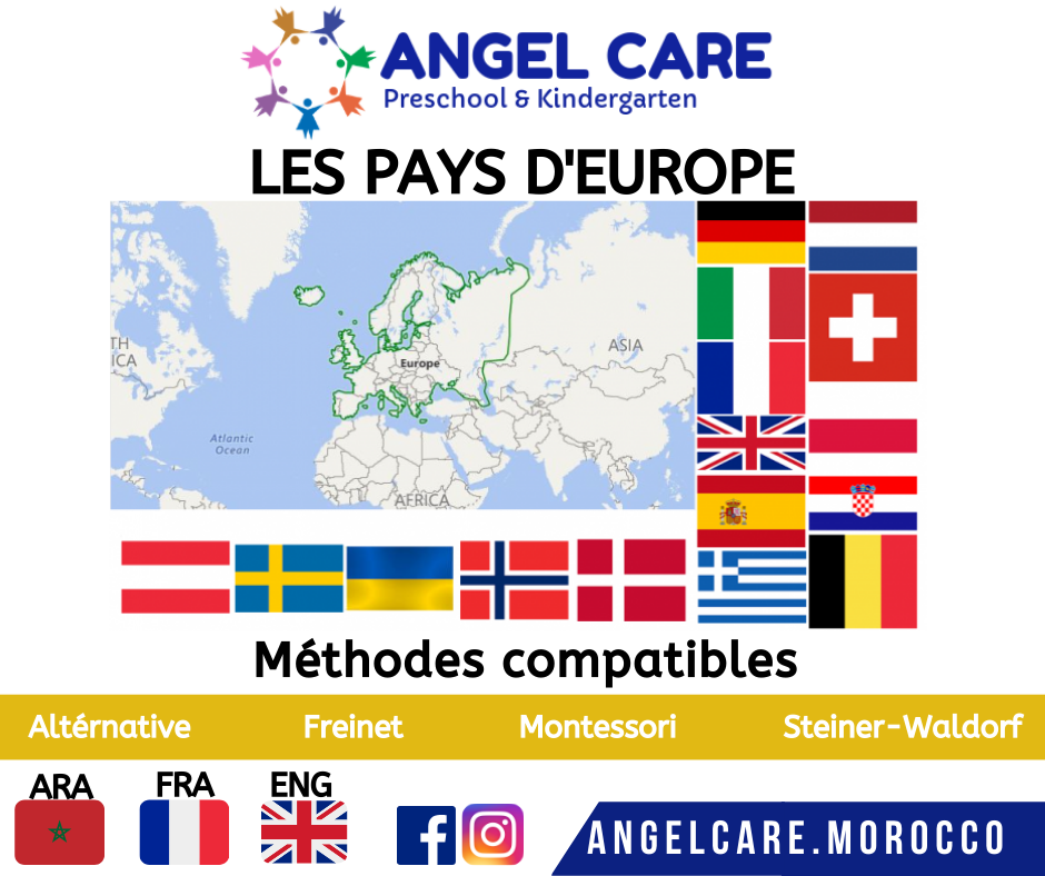 Les pays d'europe